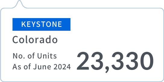 KEYSTONE | Colorado | No. of Units As of June 2024 | 23,330